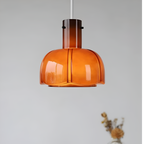 Nordic Flower Shaped Glass Pendant Light