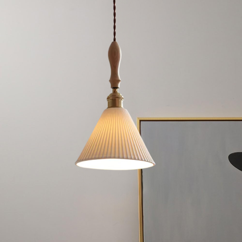 The Clear Ceramic Glass Pendant Light