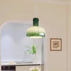 Nordic Flower Shaped Glass Pendant Light
