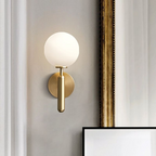 Milky Glow Modern Metal Wall Lamp