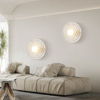 Wabi-Sabi Resin Round Circle Wall Light