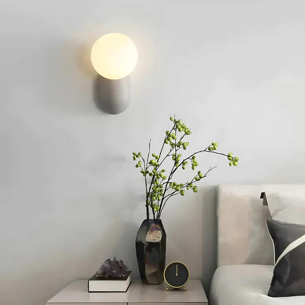 Luma Nordic Glass Orb Wall Light