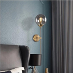 Amber Sphere Wall Light