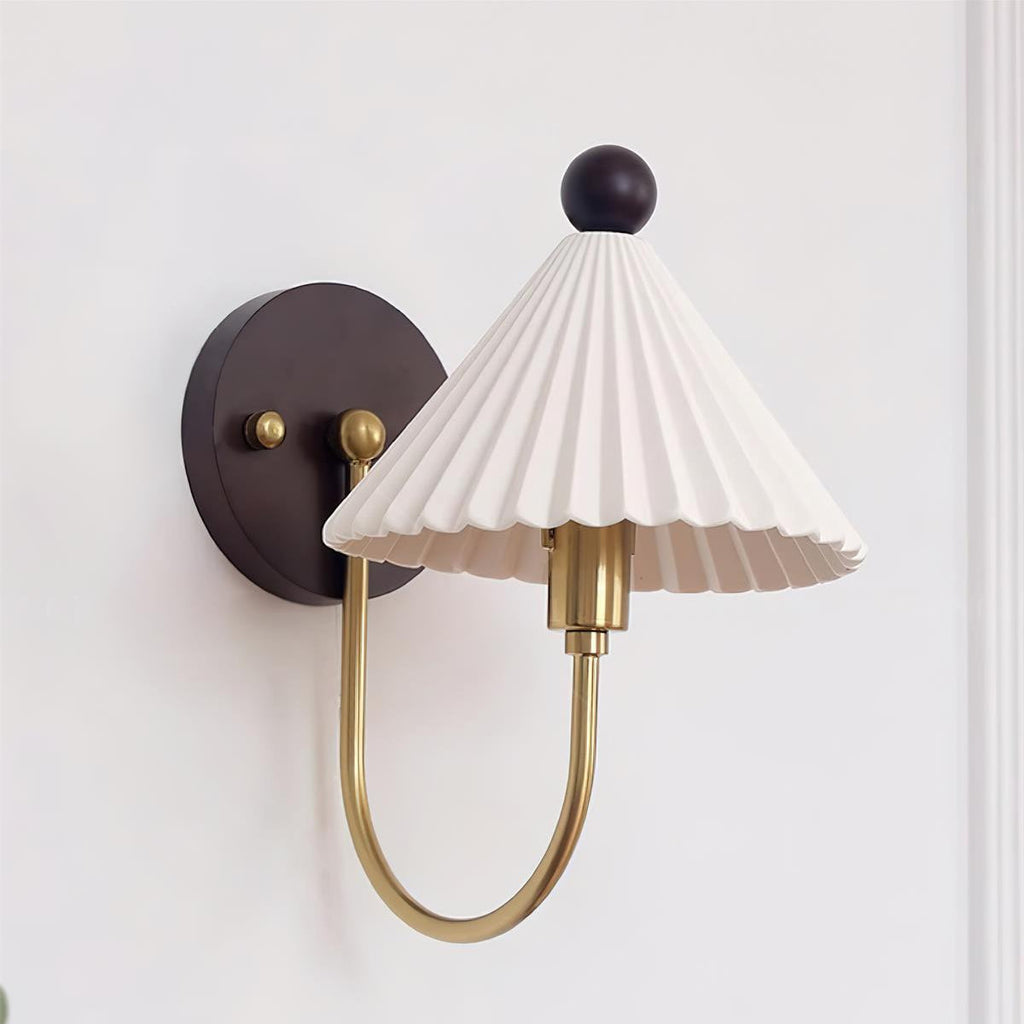 Nordic Solid Wood Bedside Wall Light