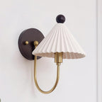 Nordic Solid Wood Bedside Wall Light
