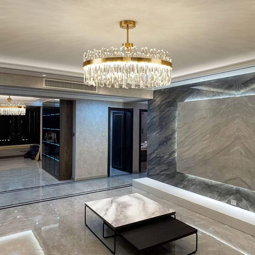 Squillo Nordic Glass Crystal Chandelier