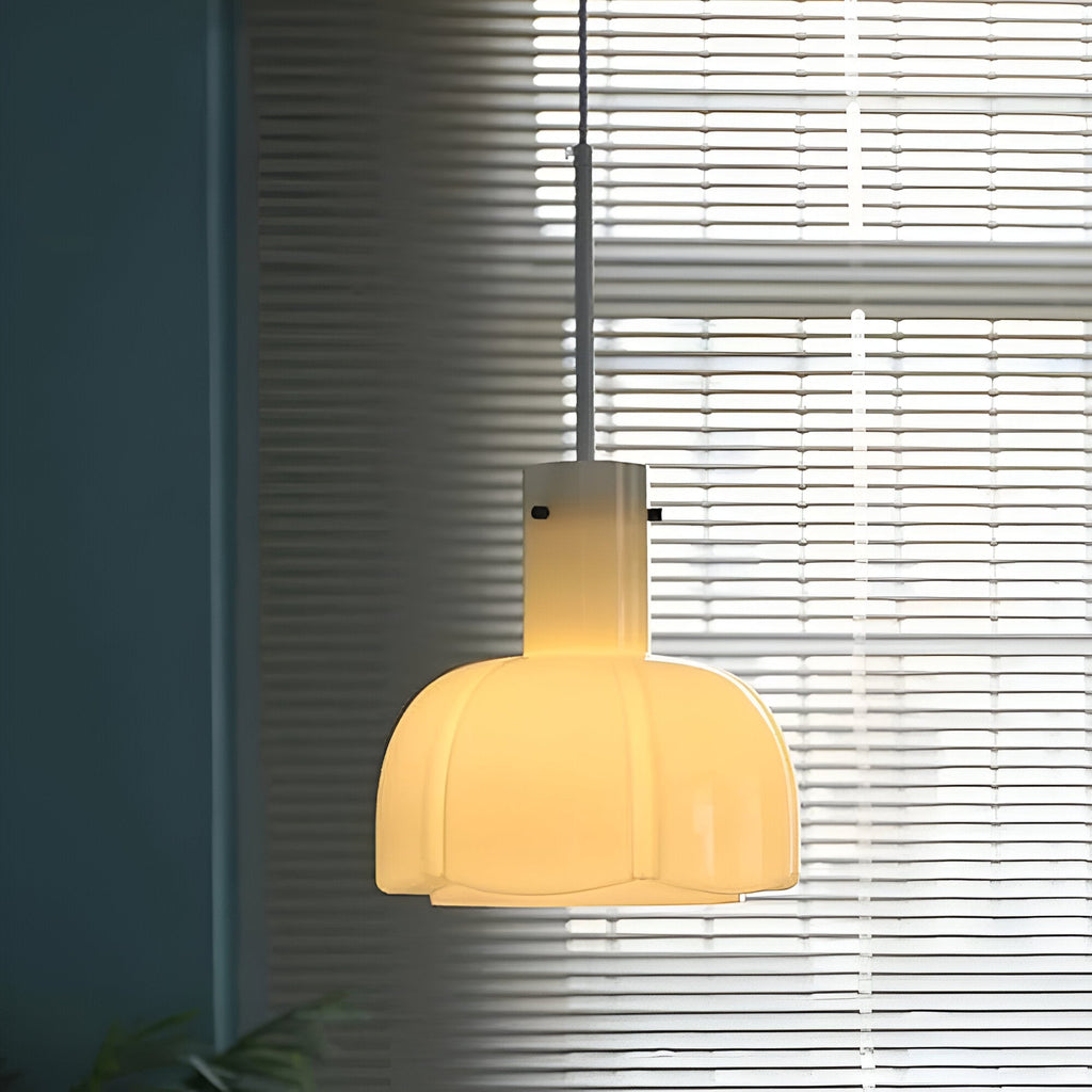 Nordic Flower Shaped Glass Pendant Light