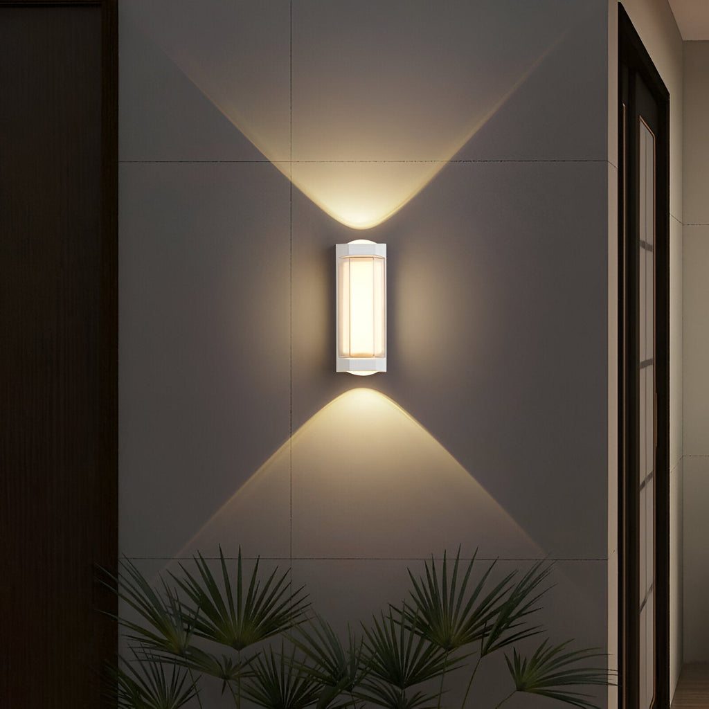 Nordic Up Down Acrylic Waterproof Minimalist Outdoor Wall Light
