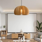 The Wood Pumpkin Sparkle Pendant Light