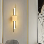 LuminArt - Stylish Black/Gold LED Light