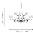 Luxury Bloom LED Multi Light chandelier