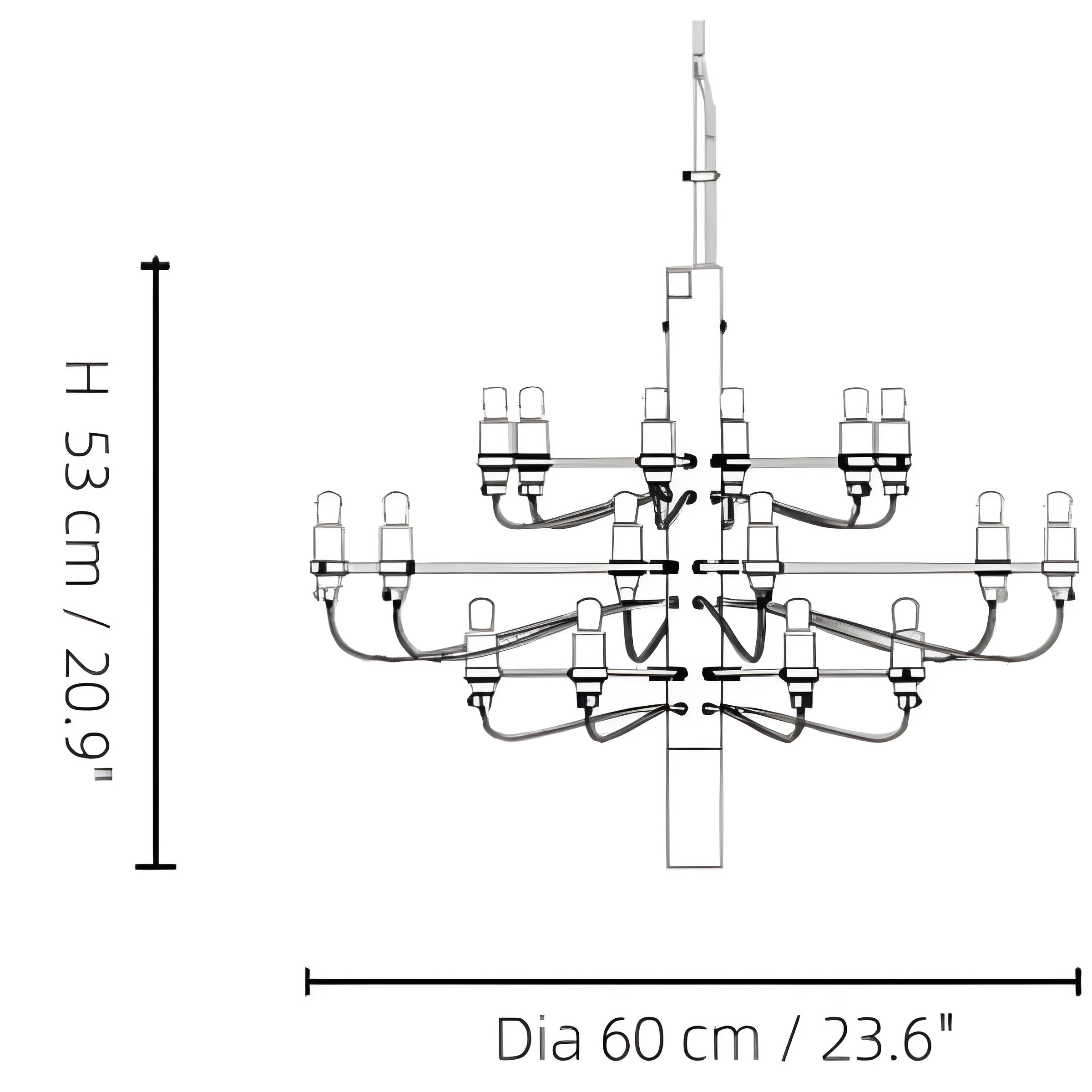 Luxury Bloom LED Multi Light chandelier