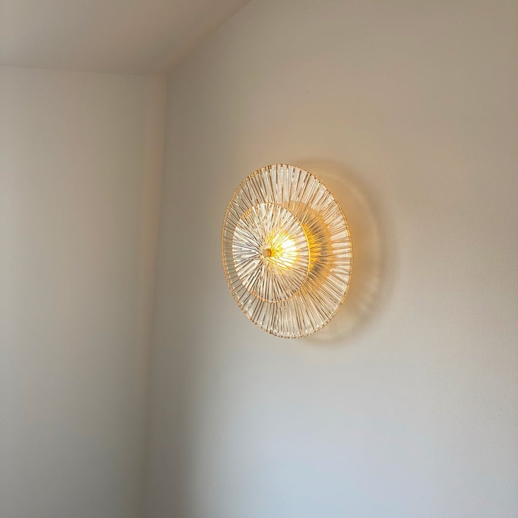Round Crystal Wall Light