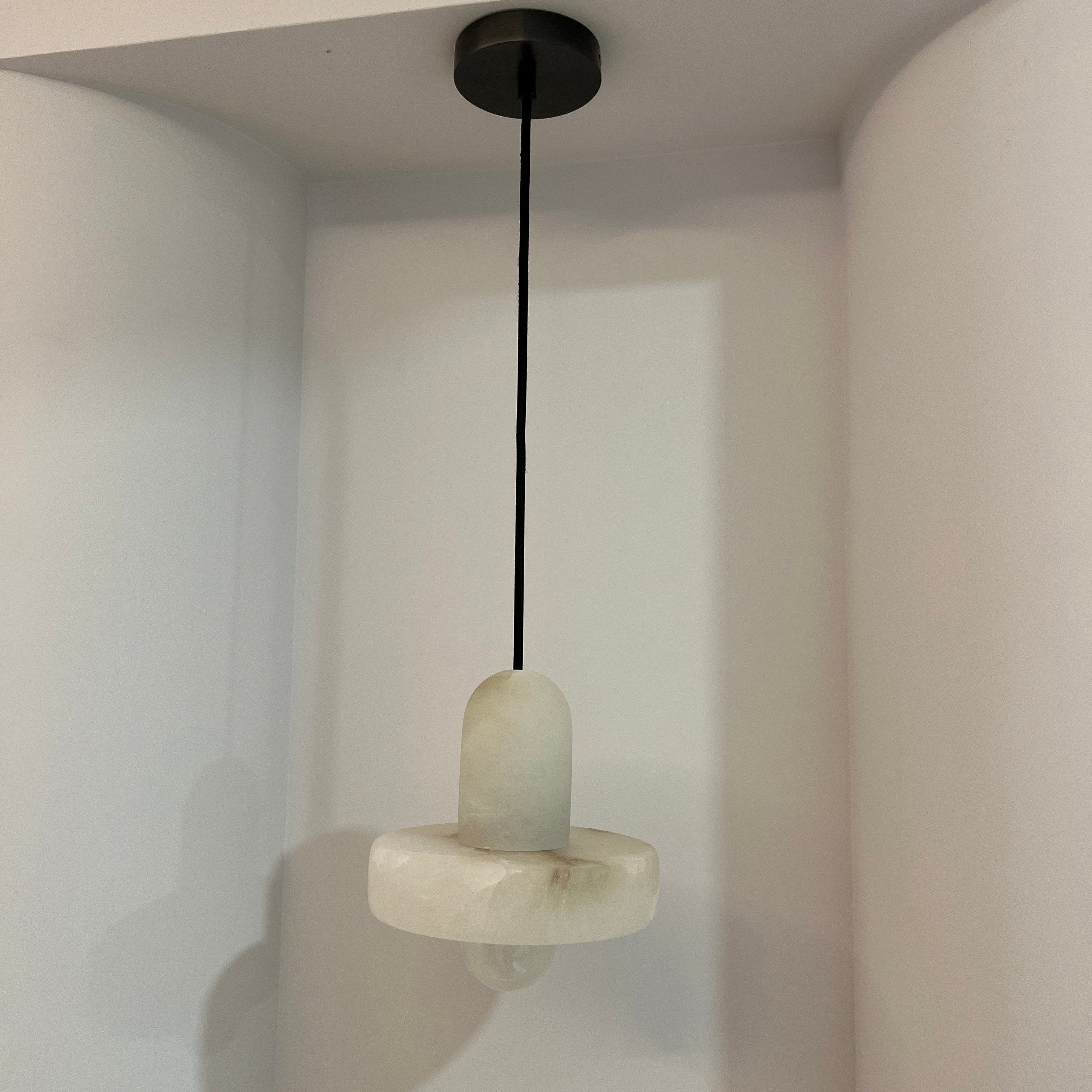 Elegant Alabaster Marble Pendant Light