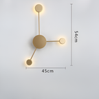 Nordic Creative Multi-Disc Line Wall Light