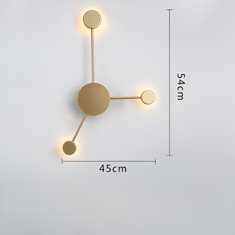 Nordic Creative Multi-Disc Line Wall Light
