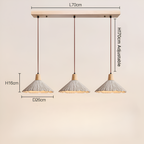 Cream Retro Wabi-Sabi LED Pendant Light