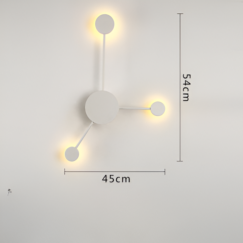 Nordic Creative Multi-Disc Line Wall Light