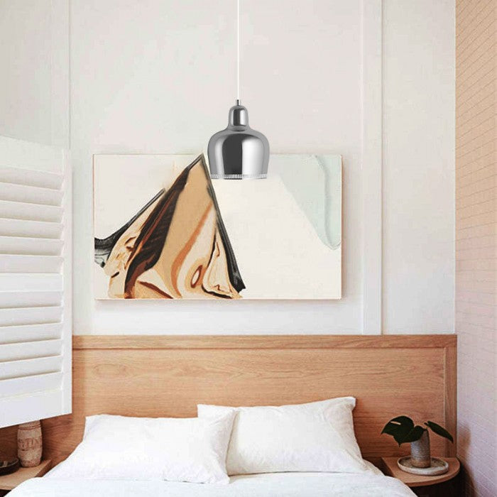 Golden Bell Shaped Nordic Steel Pendant Light