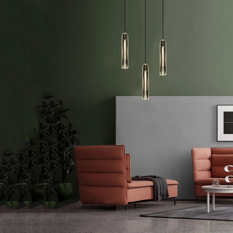 Aurora Luxe Modern Crystal Glass Pendant Light