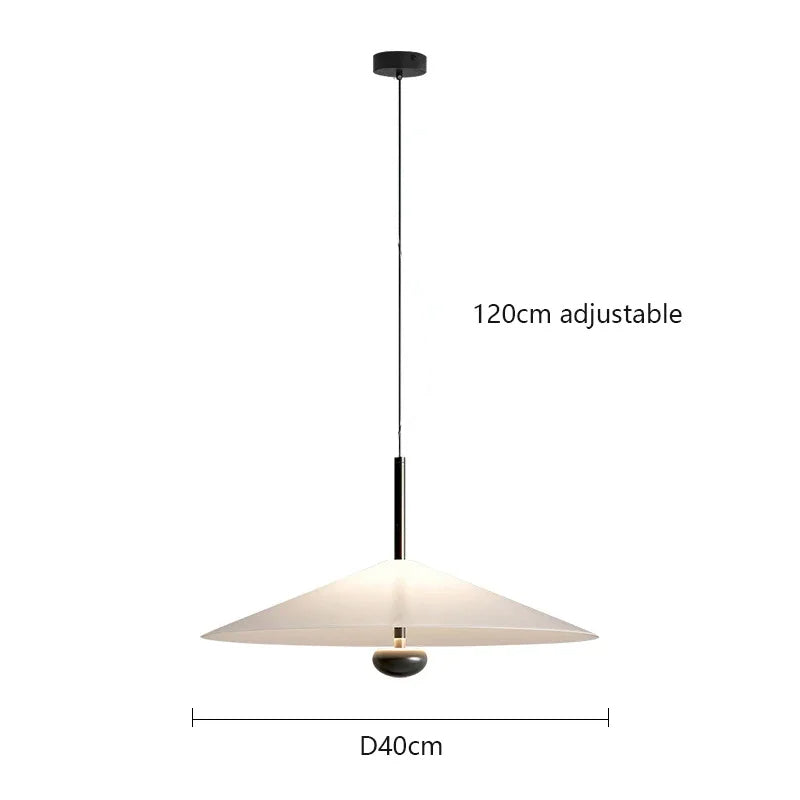 Ava Nordic Acrylic Cone Minimalist Pendant Light