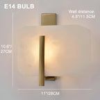 Nordic Natural Alabaster Stone Square Wall Light