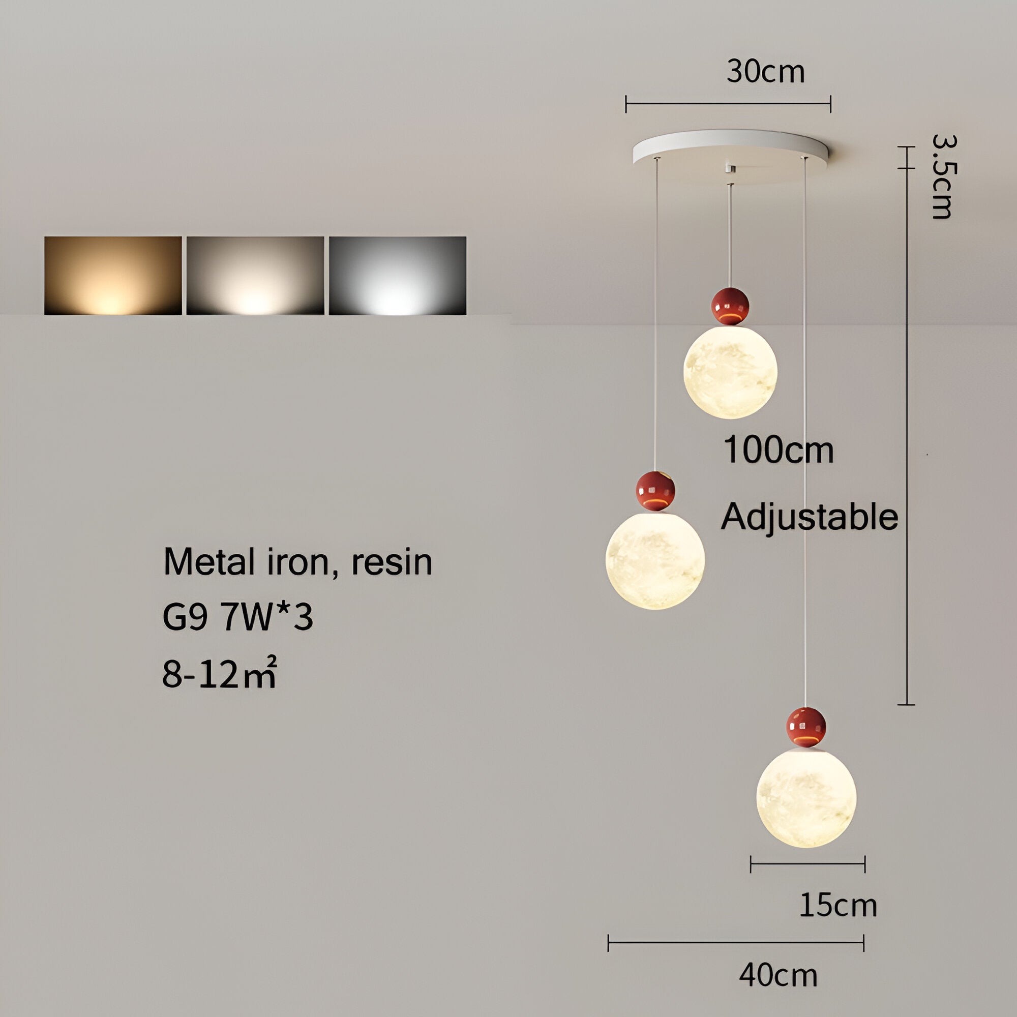 Nordic Moon Modern Ceiling Pendant Light
