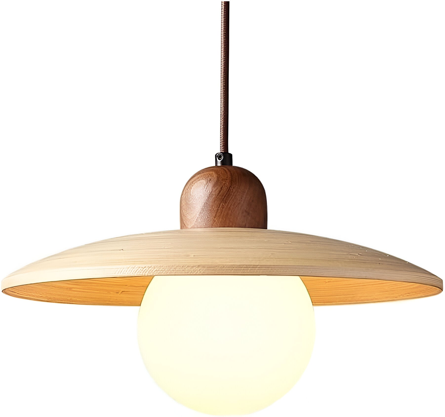 Elara Japandi Wood Elegance Pendant Light