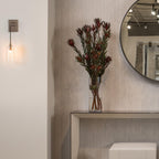Designer Copper Transparent Glass Wall Light