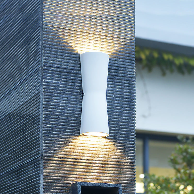 Orr Minimalist Torch Metal Acrylic LED Outdoor Wall Lamp