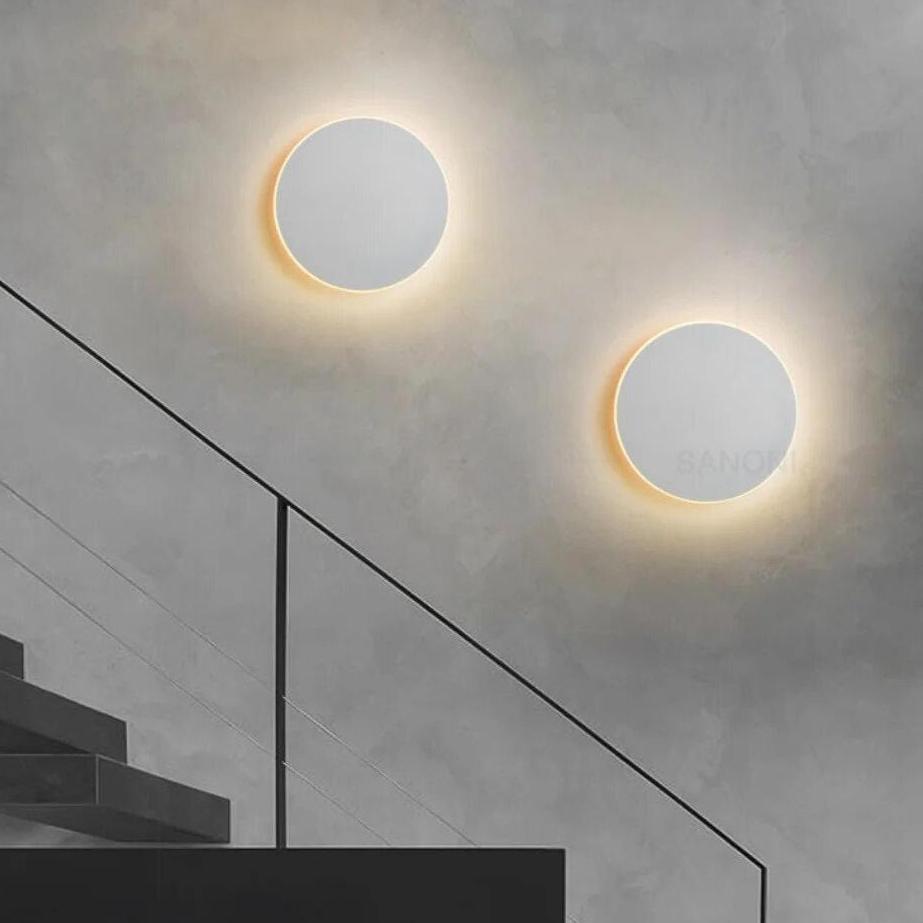Modern Nordic Round Aluminum Minimalist LED Wall Light