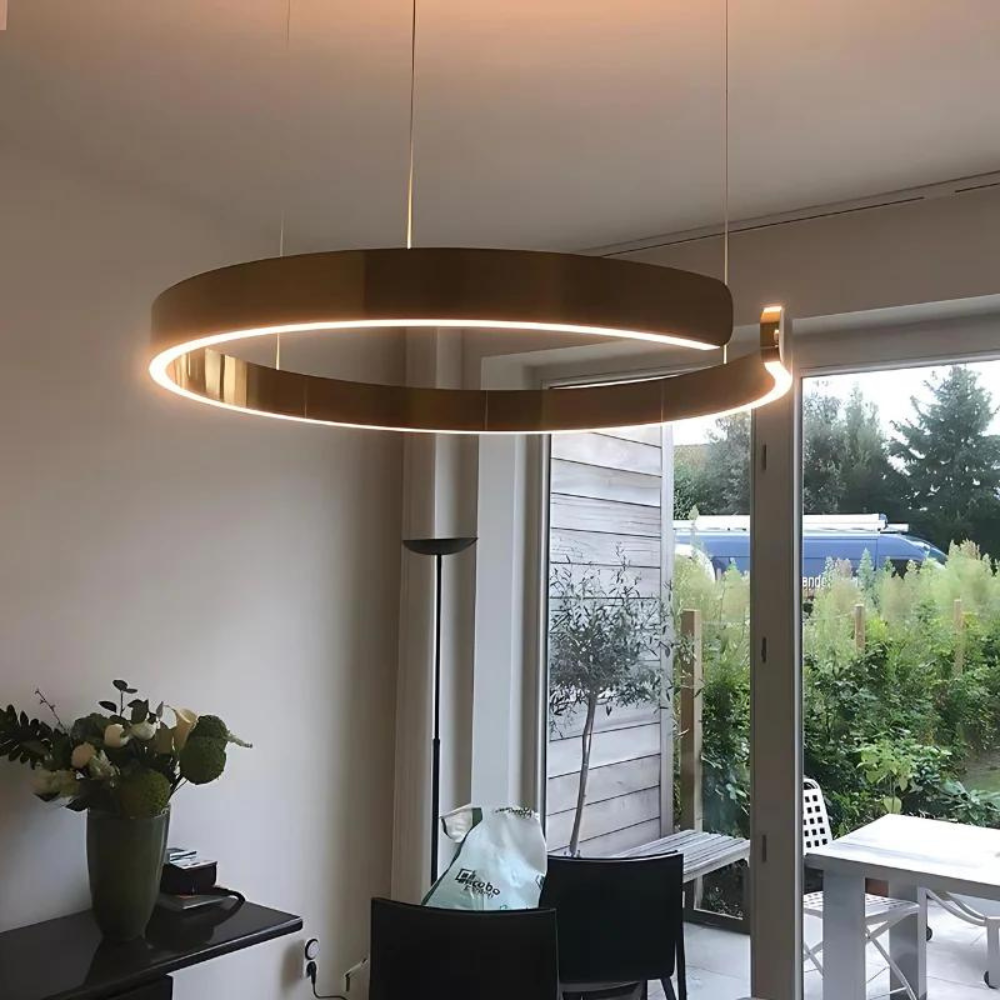 Circular Style Nordic Fused Aluminum Pendant Light