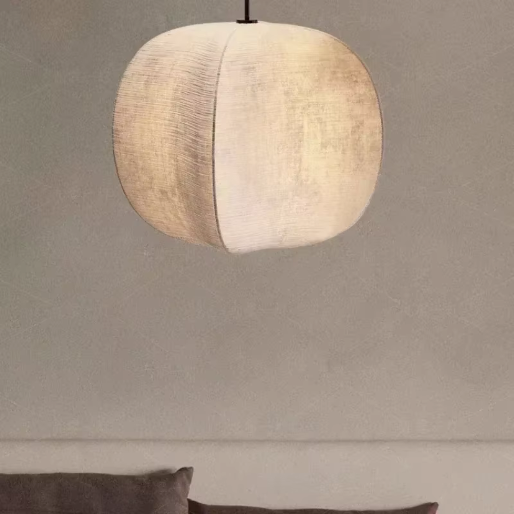 Zen Harmony Japandi Fabric Pendant Light
