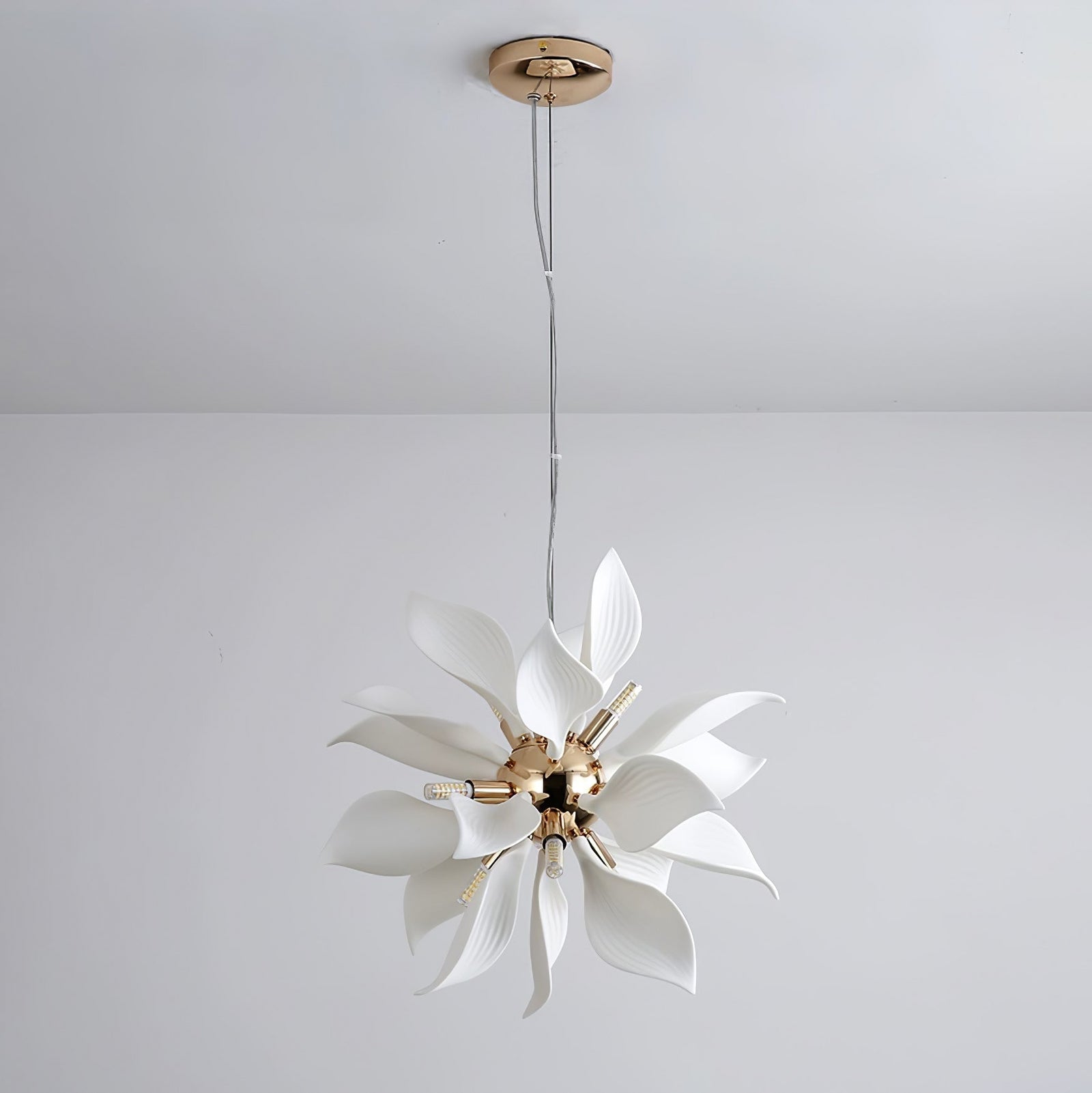 Petaline Bloom Ceramic Floral Pendant Light