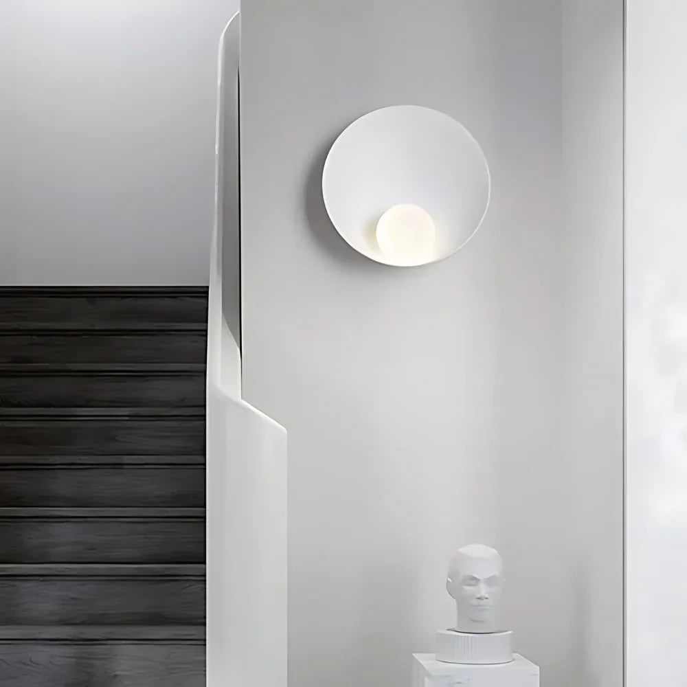 Serenity Modern Resin Japandi Metal Wall Lamp