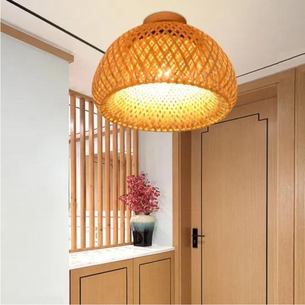 The Luminous Refuge Bamboo Ceiling Light