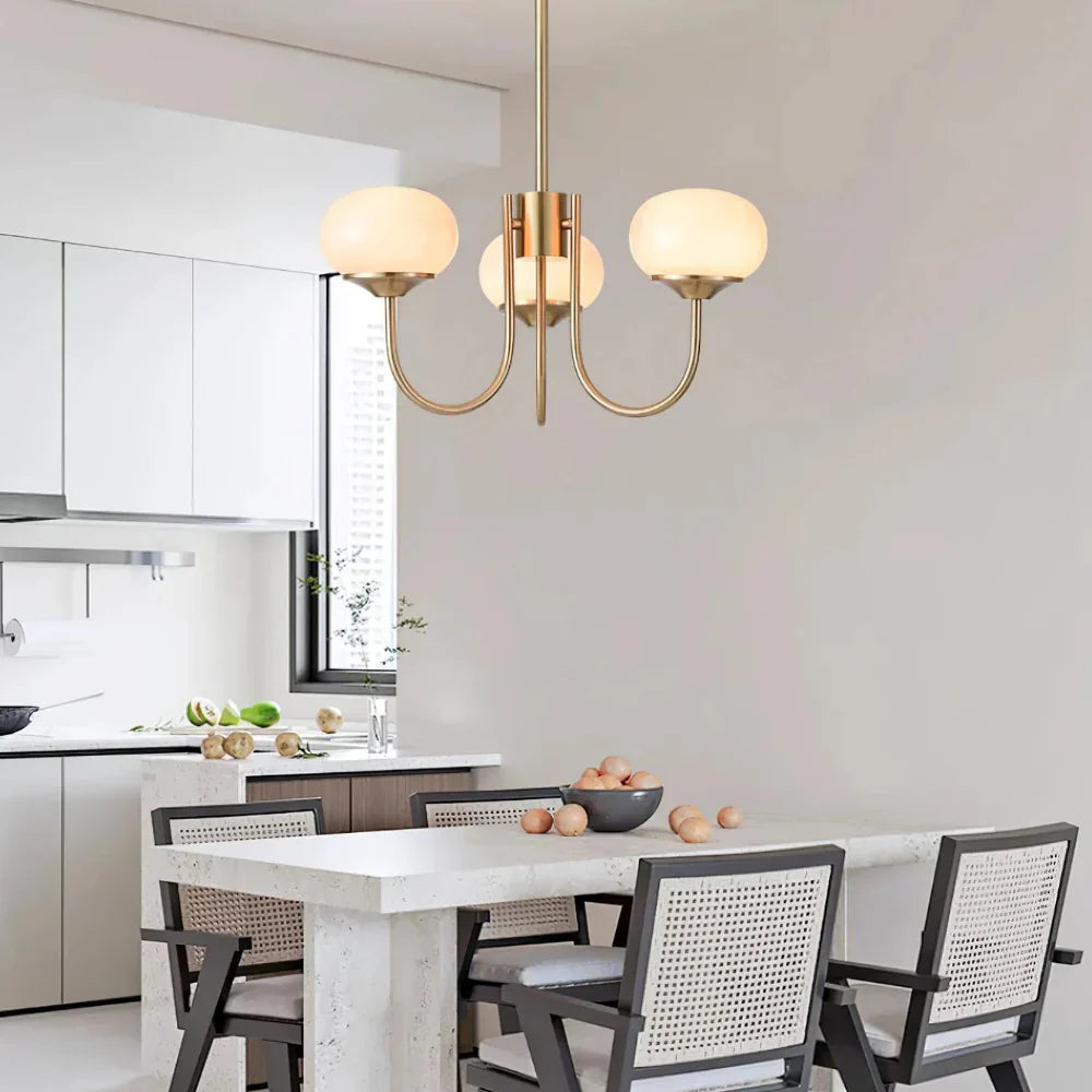 Marshmallow Modern Glass Chandelier