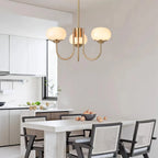 Marshmallow Modern Glass Chandelier