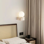 Travertine Hemisphere Wall Sconce