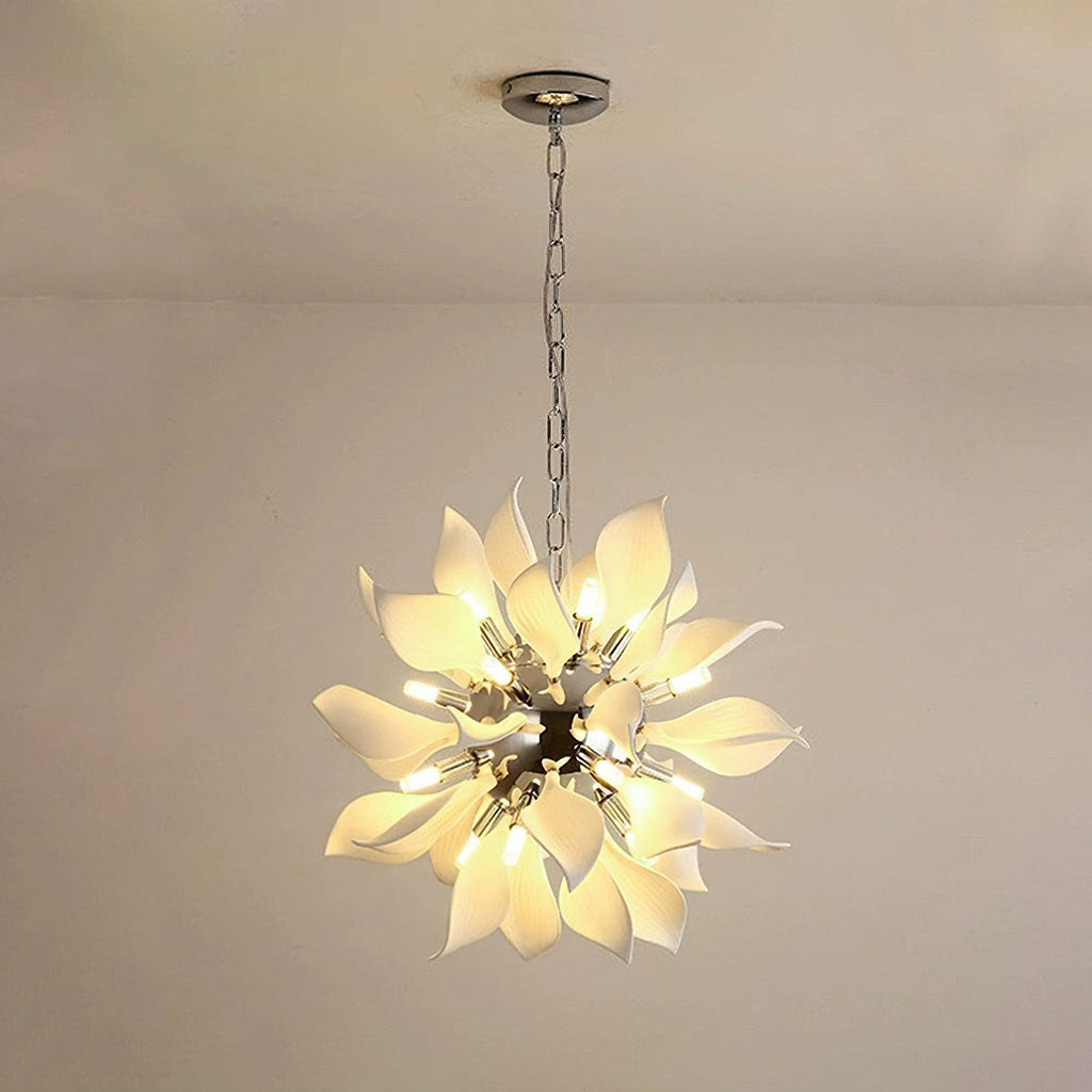 Petaline Bloom Ceramic Floral Pendant Light