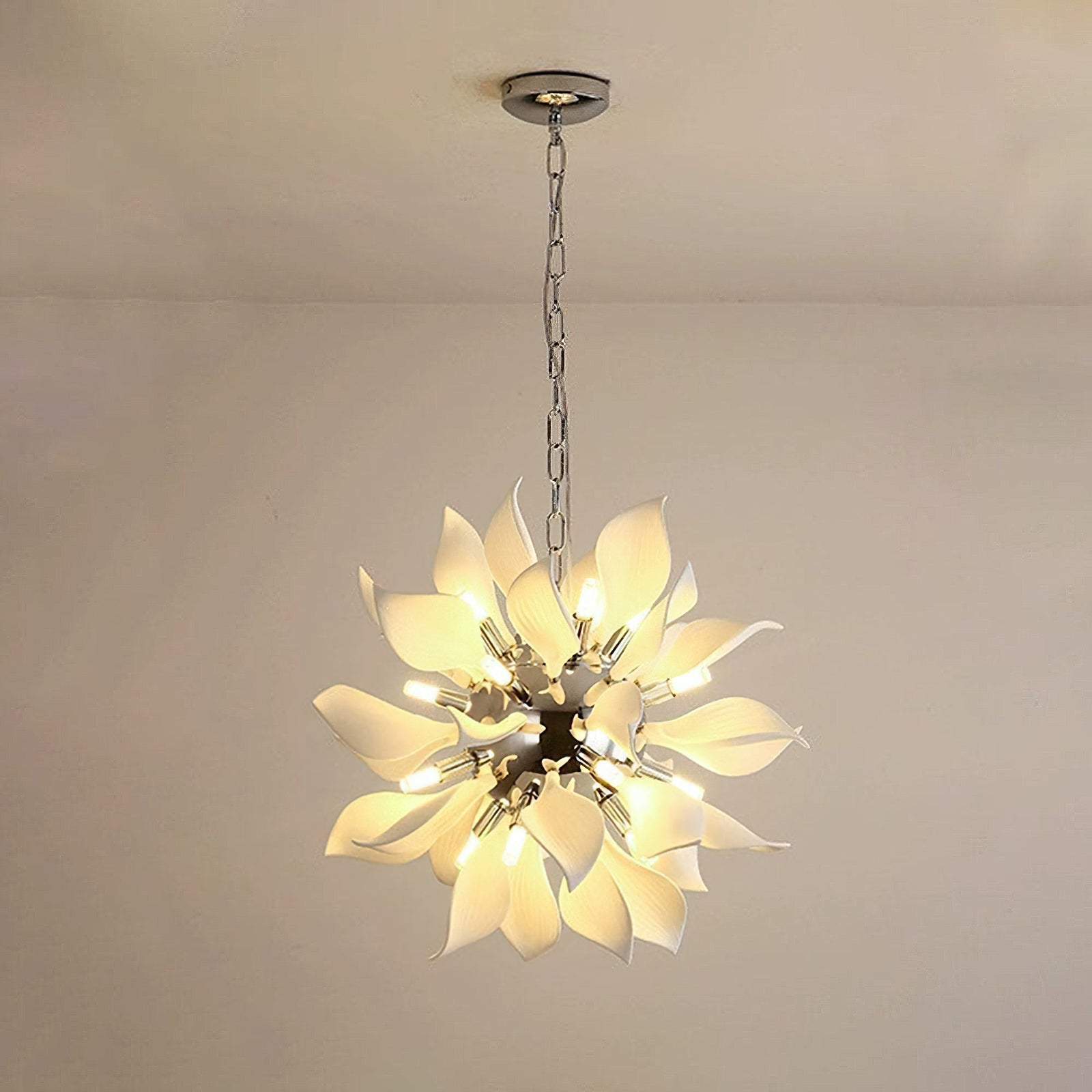Petaline Bloom Ceramic Floral Pendant Light