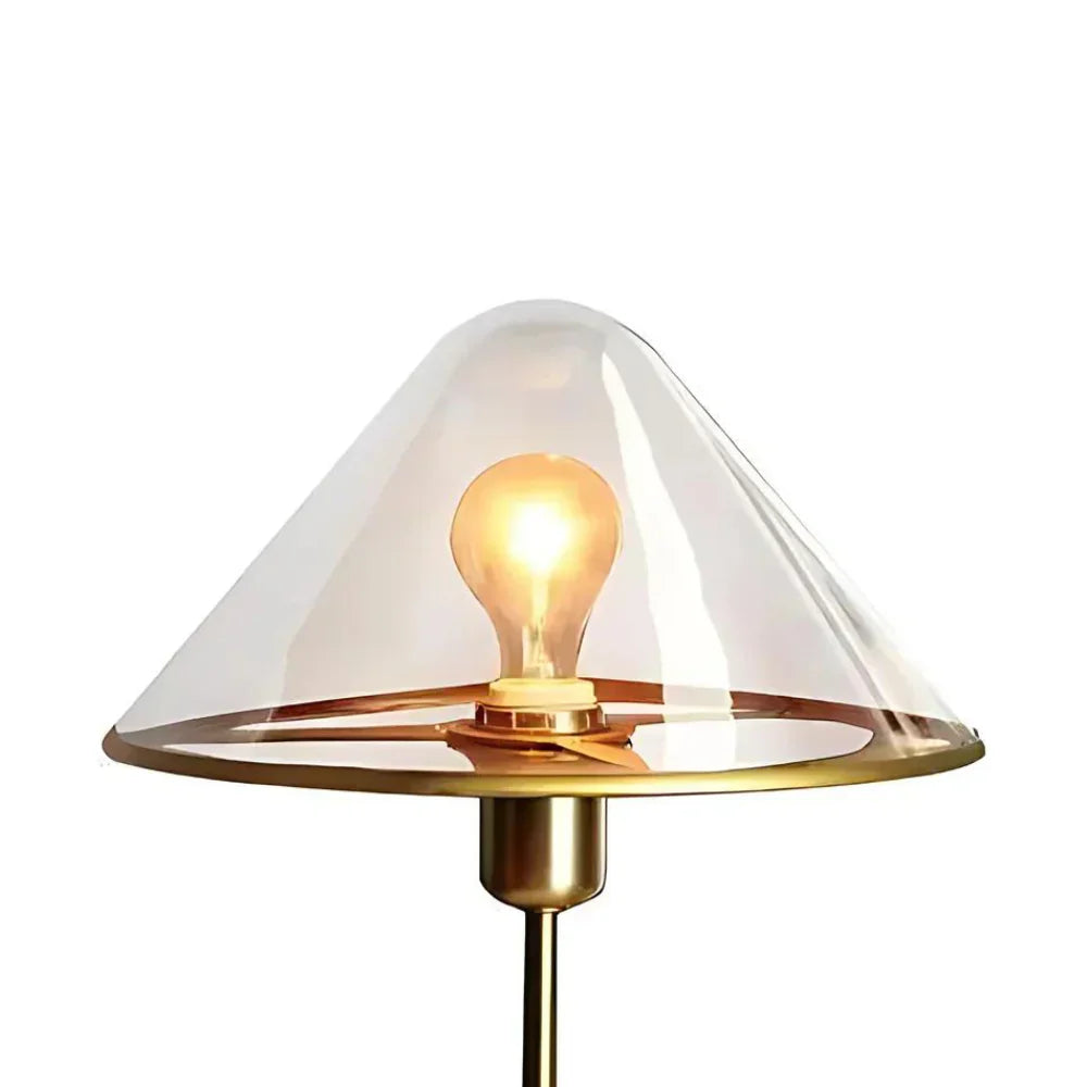 Golden Mushroom Delight Table Lamp