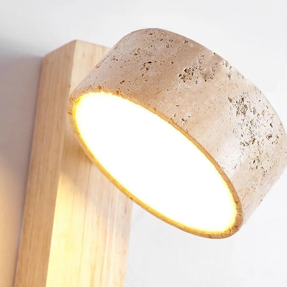 The Shine of the Palace Travertine Wall Light