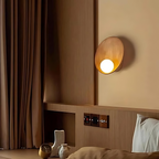 Serenity Modern Resin Japandi Metal Wall Lamp