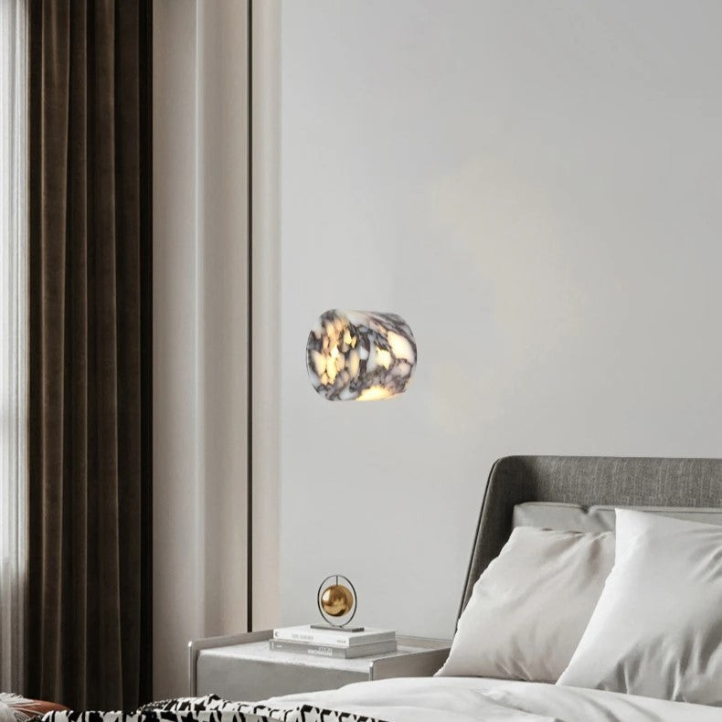 Nordic Cylindrical Marble Dot LED Wall Light