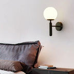 Milky Glow Modern Metal Wall Lamp