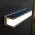 Modern Minimalist Rectangular Acrylic Sensor Solar IP65 Waterproof Outdoor Wall Light