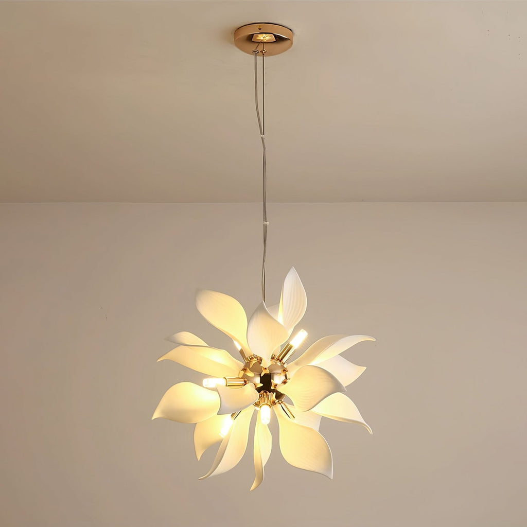 Petaline Bloom Ceramic Floral Pendant Light