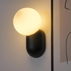 Luma Nordic Glass Orb Wall Light