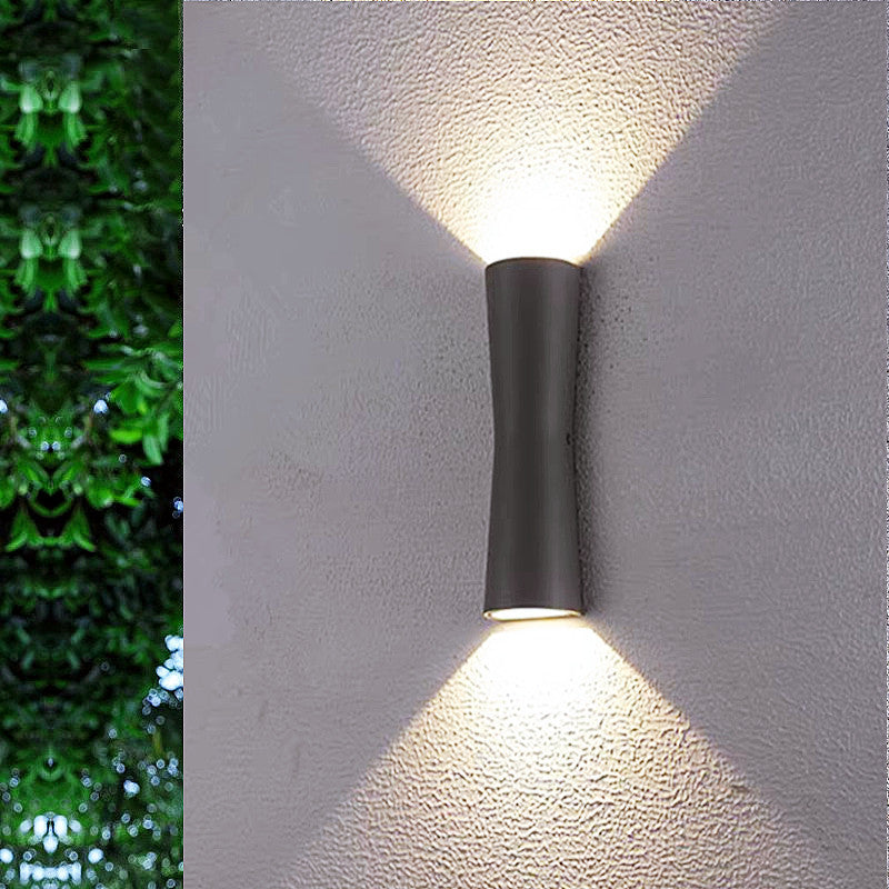 Orr Minimalist Torch Metal Acrylic LED Outdoor Wall Lamp